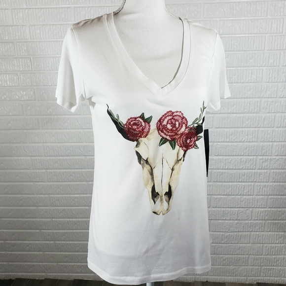 Carbon Copy Graphic Tee Embroidery - Picture 2 of 8